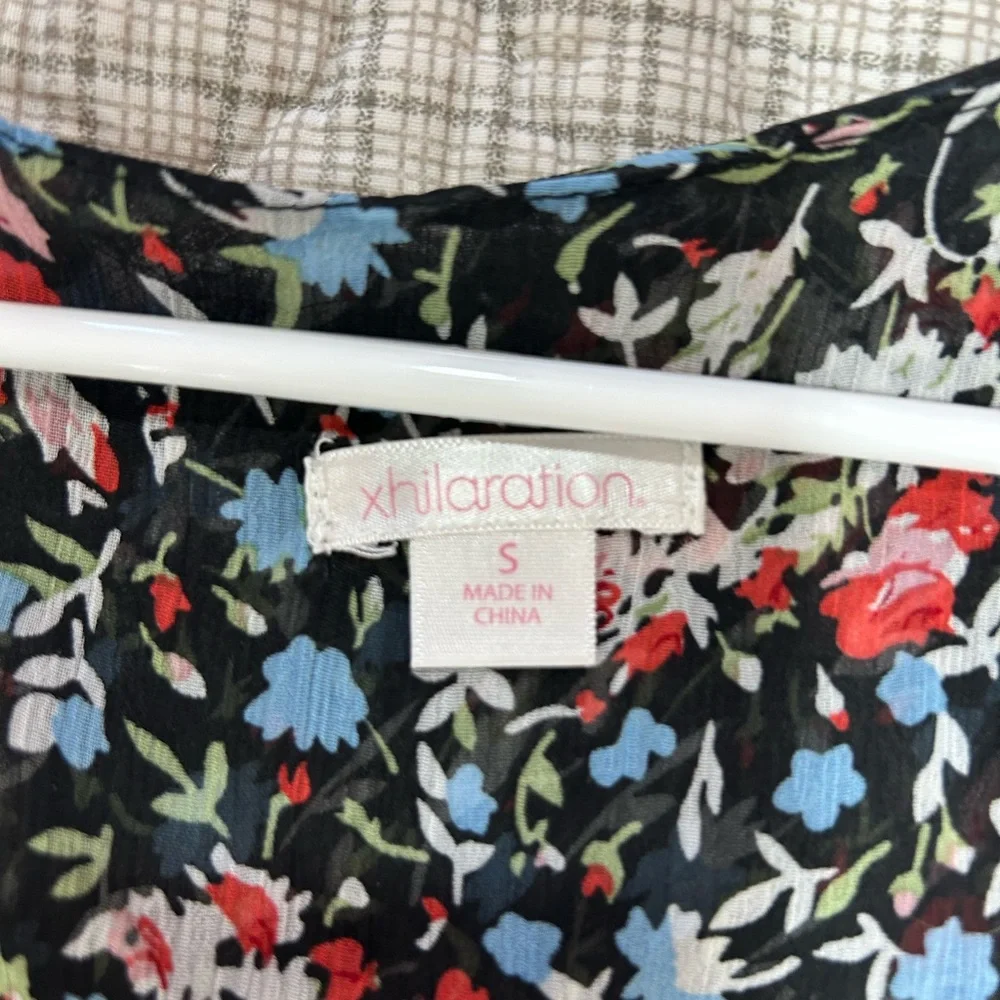 Floral Ruffle Mini Dress - Picture 2 of 3